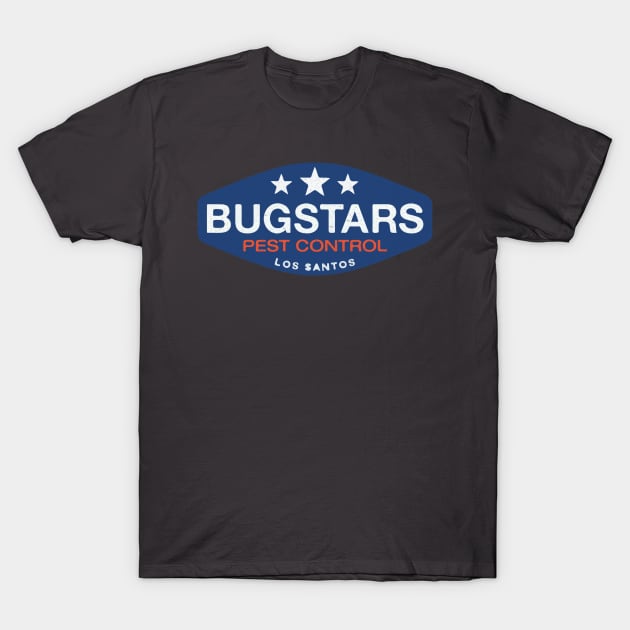 "Bugstars Pest Control" Los Santos GTA V Print T-Shirt by DungeonDesigns